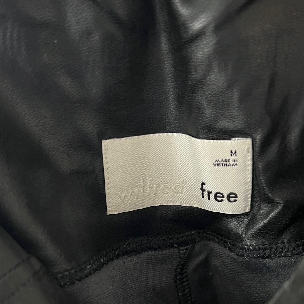 Aritzia Black Leather Look Leggings - Picture 5 of 6